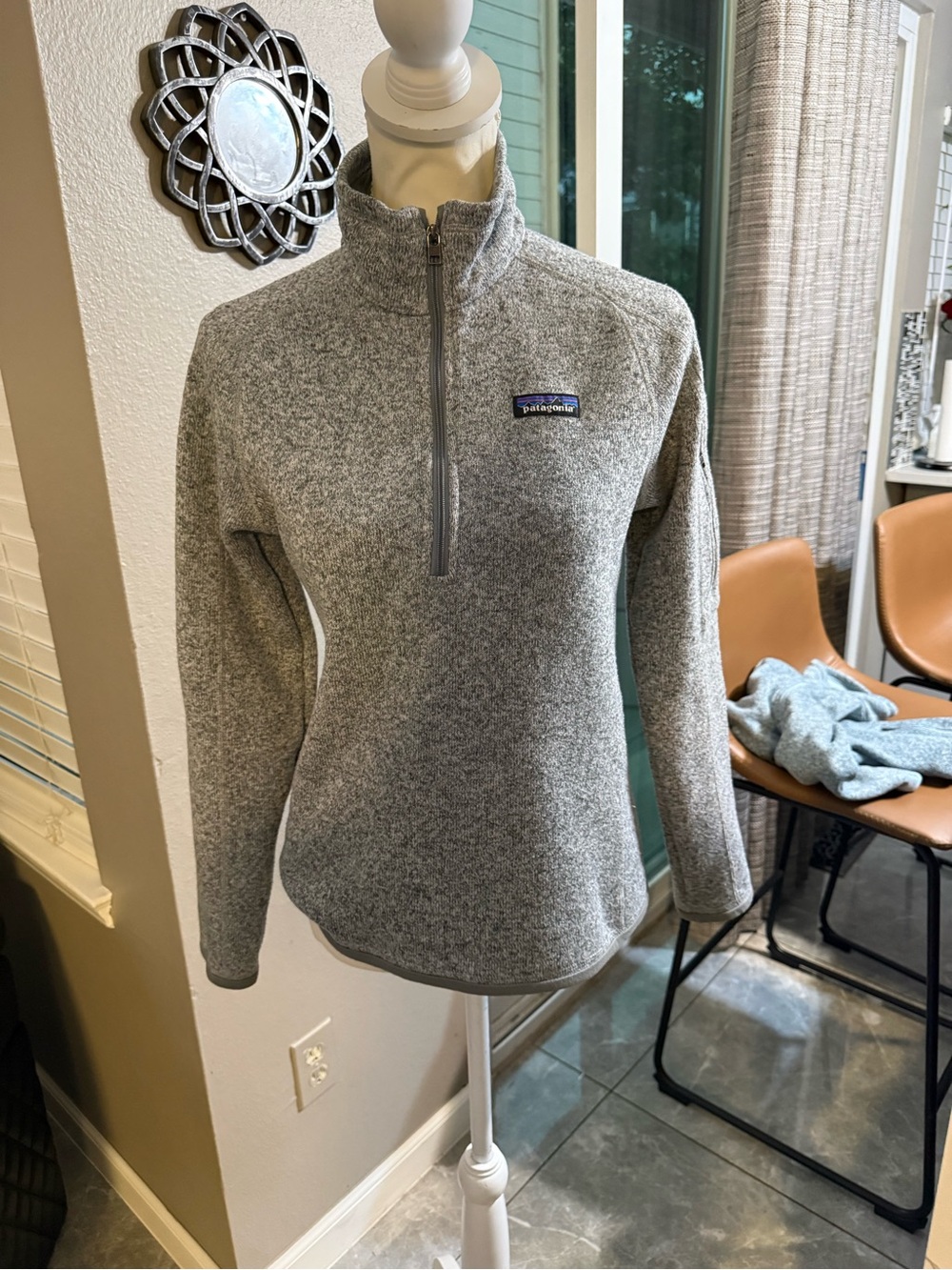 Patagonia Women’s Heather Gray Half-Zip Fleece Pullover